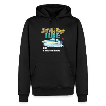 Ich Mag Mich Und Drag Boat Racing - Männer Premium Bio Hoodie - Schwarz - Vorne - Nico (187cm)