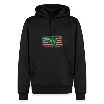 Allosaurus Dinosaure Enfants Dino Cadeau - Sweat à capuche Premium bio Homme - noir - Devant - Nico (187cm)