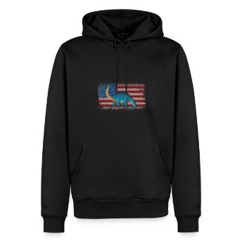 Brontosaurus Dinosaure Enfants Dino Cadeau - Sweat à capuche Premium bio Homme - noir - Devant - Nico (187cm)