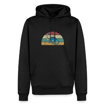 Brontosaurus Dinosaure Enfants Dino Cadeau - Sweat à capuche Premium bio Homme - noir - Devant - Nico (187cm)