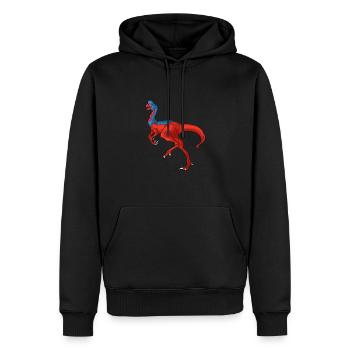 Oviraptor Dinosaur Children Dino Gift - Men’s Premium Organic Hoodie - black - Front - Nico (187cm)