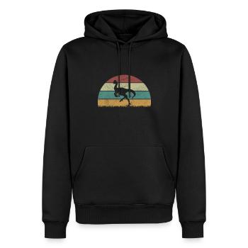 Oviraptor Dinosaur Children Dino Gift - Men’s Premium Organic Hoodie - black - Front - Nico (187cm)