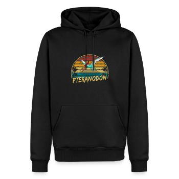 Pteranodon Dinosaur Enfants Dino Cadeau - Sweat à capuche Premium bio Homme - noir - Devant - Nico (187cm)
