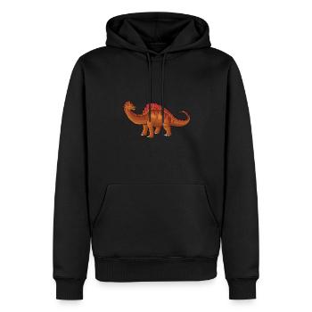 Rebbachisaurus Dinosaur Children Dino Gift - Men’s Premium Organic Hoodie - black - Front - Nico (187cm)