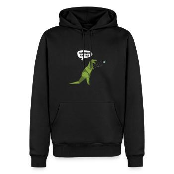 Origami Japanische Kunst Faltender Kranich Papier - Männer Premium Bio Hoodie - Schwarz - Vorne - Nico (187cm)