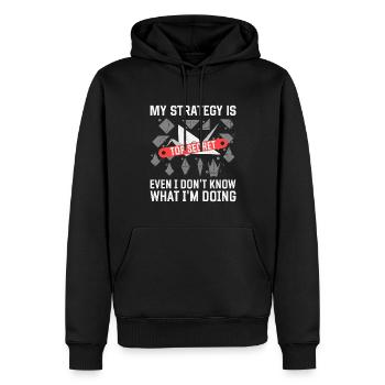 Origami Japanese Art Folding Crane Paper - Men’s Premium Organic Hoodie - black - Front - Nico (187cm)