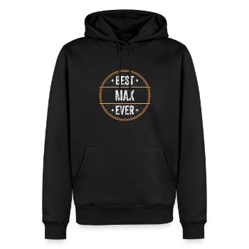Best Max Ever Vorname Name Geschenk - Männer Premium Bio Hoodie - Schwarz - Vorne - Nico (187cm)
