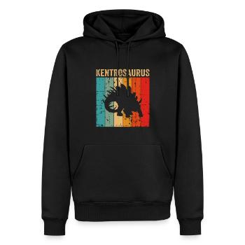 Kentrosaurus Dinosaur Children Dino Gift - Men’s Premium Organic Hoodie - black - Front - Nico (187cm)