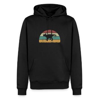Leptoceratops Dinosaurier Kinder Dino Geschenk - Männer Premium Bio Hoodie - Schwarz - Vorne - Nico (187cm)