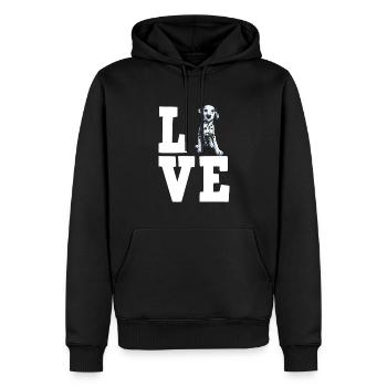 Propriétaire de chien de chien dalmate - Sweat à capuche Premium bio Homme - noir - Devant - Nico (187cm)
