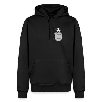Propriétaire de chien de chien dalmate - Sweat à capuche Premium bio Homme - noir - Devant - Nico (187cm)