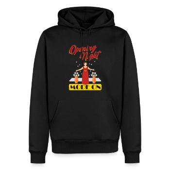 Opening Night Mode On - Opera Singer - Männer Premium Bio Hoodie - Schwarz - Vorne - Nico (187cm)