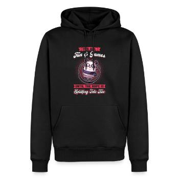 The Rope Is Splitting Into Two - Jump Rope - Men’s Premium Organic Hoodie - black - Front - Nico (187cm)