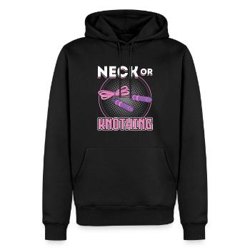 Neck Or Knothing - Jump Rope - Männer Premium Bio Hoodie - Schwarz - Vorne - Nico (187cm)