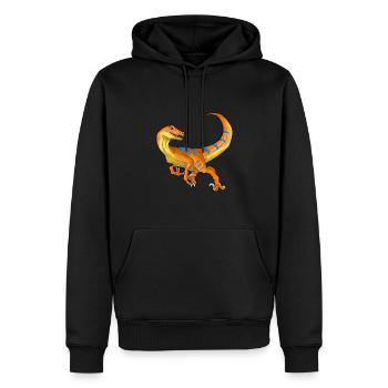 Velociraptor Dinosaure Enfants Dino Cadeau - Sweat à capuche Premium bio Homme - noir - Devant - Nico (187cm)