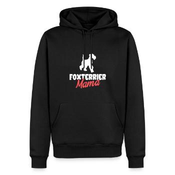 Foxterrier Hund Dog Hundehalter - Männer Premium Bio Hoodie - Schwarz - Vorne - Nico (187cm)