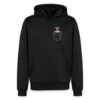 Foxterrier Hund Dog Hundehalter - Männer Premium Bio Hoodie - Schwarz - Vorne - Nico (187cm)
