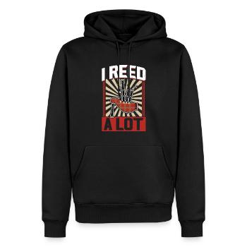 I Reed A Lot - Bagpiper - Männer Premium Bio Hoodie - Schwarz - Vorne - Nico (187cm)