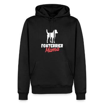 Foxterrier Hund Dog Hundehalter - Männer Premium Bio Hoodie - Schwarz - Vorne - Nico (187cm)