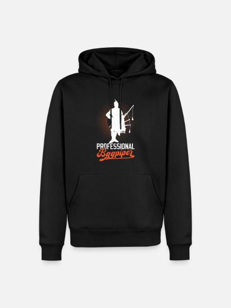 Professional Bagpiper - Männer Premium Bio Hoodie - Schwarz