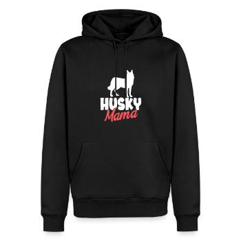 Husky Dog Dog Propriétaire de chien - Sweat à capuche Premium bio Homme - noir - Devant - Nico (187cm)