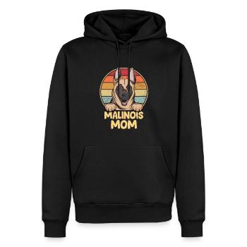 Malinois Dog Dog Propriétaire - Sweat à capuche Premium bio Homme - noir - Devant - Nico (187cm)