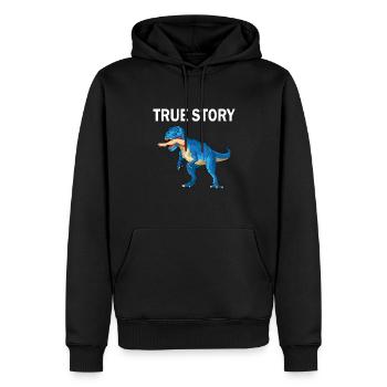 Bein Operation Rollstuhl Verloren Bein - Männer Premium Bio Hoodie - Schwarz - Vorne - Nico (187cm)