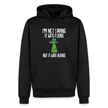 Bein Operation Rollstuhl Verloren Bein - Männer Premium Bio Hoodie - Schwarz - Vorne - Nico (187cm)