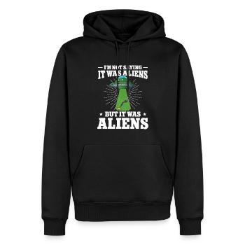 Bein Operation Rollstuhl Verloren Bein - Männer Premium Bio Hoodie - Schwarz - Vorne - Nico (187cm)