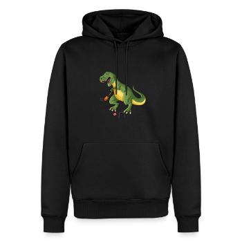 Croquet - Sweat à capuche Premium bio Homme - noir - Devant - Nico (187cm)
