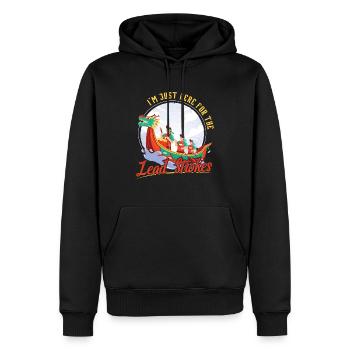I'm Just Here For The Lead Strokes - Dragon Boat - Männer Premium Bio Hoodie - Schwarz - Vorne - Nico (187cm)