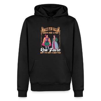 Je pourrais arrêter de costumer pour Ren Faire - Sweat à capuche Premium bio Homme - noir - Devant - Nico (187cm)