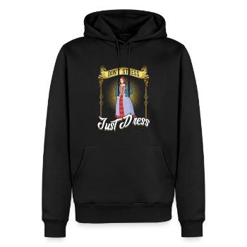 Don't Stress Just Dress - Ren Faire - Männer Premium Bio Hoodie - Schwarz - Vorne - Nico (187cm)