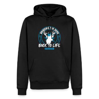 Bringing The Dead Back To Life - Taxidermy - Männer Premium Bio Hoodie - Schwarz - Vorne - Nico (187cm)