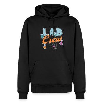 Équipe de laboratoire - Anniversaire de la science - Sweat à capuche Premium bio Homme - noir - Devant - Nico (187cm)
