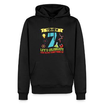 yes I' - Science Birthday - Men’s Premium Organic Hoodie - black - Front - Nico (187cm)