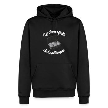 Petanque Boule Game Set Boccia - Männer Premium Bio Hoodie - Schwarz - Vorne - Nico (187cm)