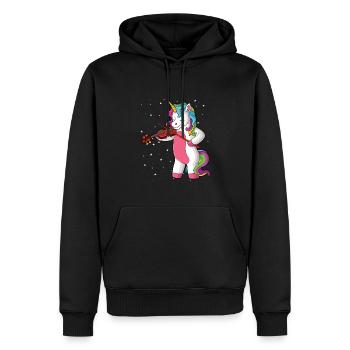 Geige Violine Viola Cello Musiker Instrument - Männer Premium Bio Hoodie - Schwarz - Vorne - Nico (187cm)