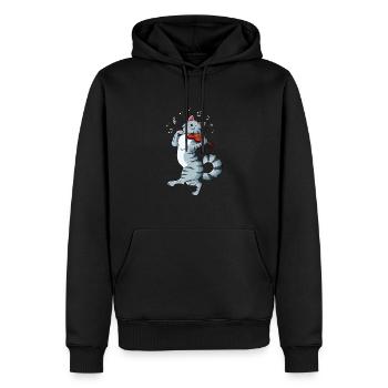Geige Violine Viola Cello Musiker Instrument - Männer Premium Bio Hoodie - Schwarz - Vorne - Nico (187cm)