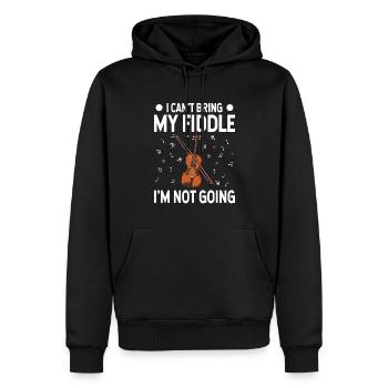Geige Violine Viola Cello Musiker Instrument - Männer Premium Bio Hoodie - Schwarz - Vorne - Nico (187cm)