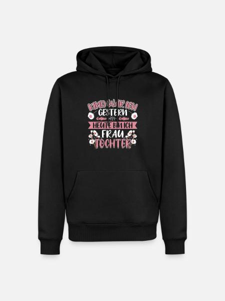Jugendweihe 2023 Mädchen - Männer Premium Bio Hoodie - Schwarz