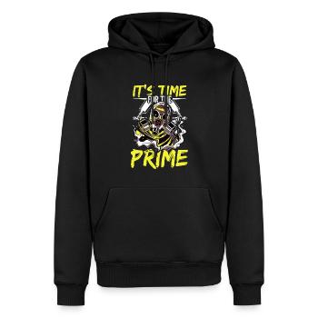 Peintre automobile Pulvérisateur Peintures - Sweat à capuche Premium bio Homme - noir - Devant - Nico (187cm)