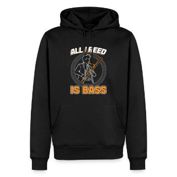 All I Reed Is Bass - Bassoon - Männer Premium Bio Hoodie - Schwarz - Vorne - Nico (187cm)