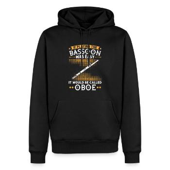 If Playing The Bassoon Was Easy it would be Oboe - Männer Premium Bio Hoodie - Schwarz - Vorne - Nico (187cm)