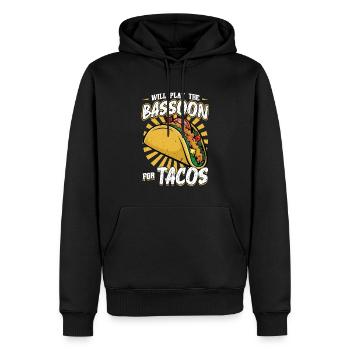 Will Play The Bassoon For Tacos - Männer Premium Bio Hoodie - Schwarz - Vorne - Nico (187cm)