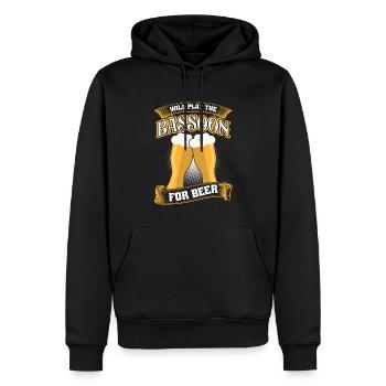 Will Play The Bassoon For Beer - Männer Premium Bio Hoodie - Schwarz - Vorne - Nico (187cm)