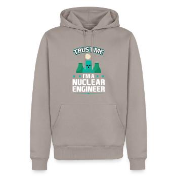 I'm A Nuclear Engineer - Männer Premium Bio Hoodie - Taupe - Vorne - Nico (187cm)