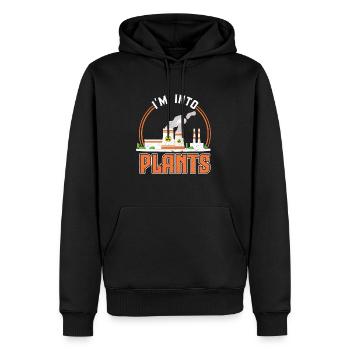 I'm Into Plants - Nuclear Engineering - Männer Premium Bio Hoodie - Schwarz - Vorne - Nico (187cm)