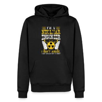 I'm A Nuclear Engineer - Männer Premium Bio Hoodie - Schwarz - Vorne - Nico (187cm)