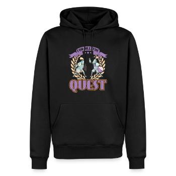 For All The Quest - Larping - Männer Premium Bio Hoodie - Schwarz - Vorne - Nico (187cm)